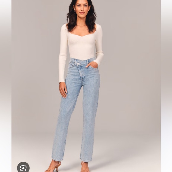 Abercrombie & Fitch Denim - 90s straight leg high waist Abercrombie jeans